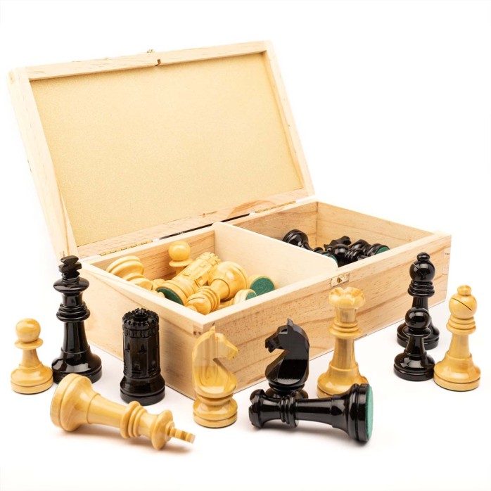 copy of Piezas de ajedrez Sevilla 87 Staunton 5 negro mate