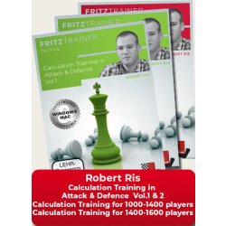 Calculation Training in Attack & Defence Vol.1 & 2  + Calculation Training for 1000-1400 & 1400-1600