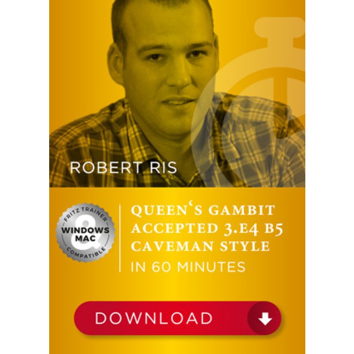 Queen's Gambit Accepted 3.e4 b5 Caveman style in 60 Minutes