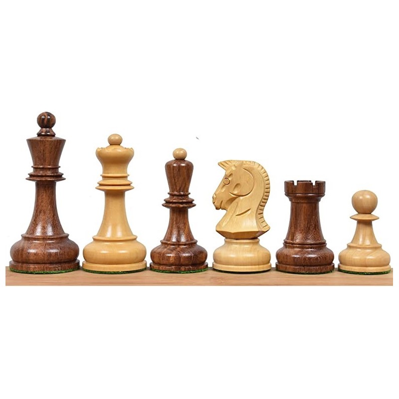 Wooden Chess Pieces Staunton 6 model Zagreb Ebonized
