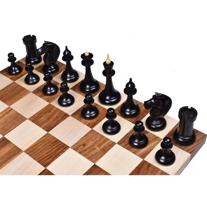 copy of Piezas de ajedrez Chamfered 3.1'' ebonizadas