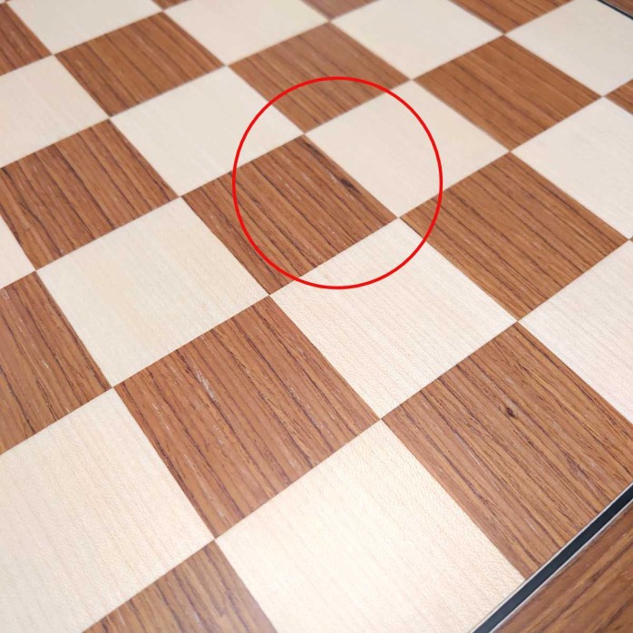 Tablero de ajedrez Teka Deluxe 50 mm - Outlet 01