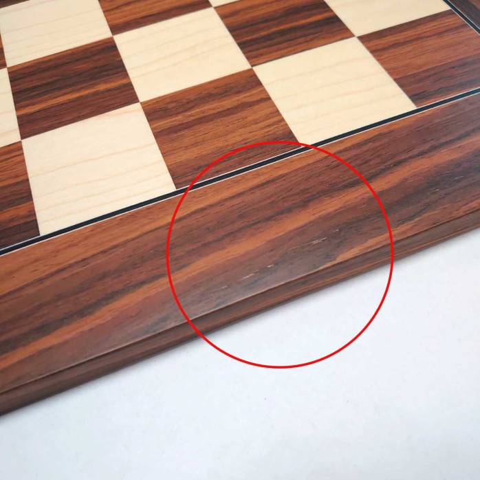 Tablero de ajedrez Palisandro Santos Deluxe 50 mm - Outlet 01