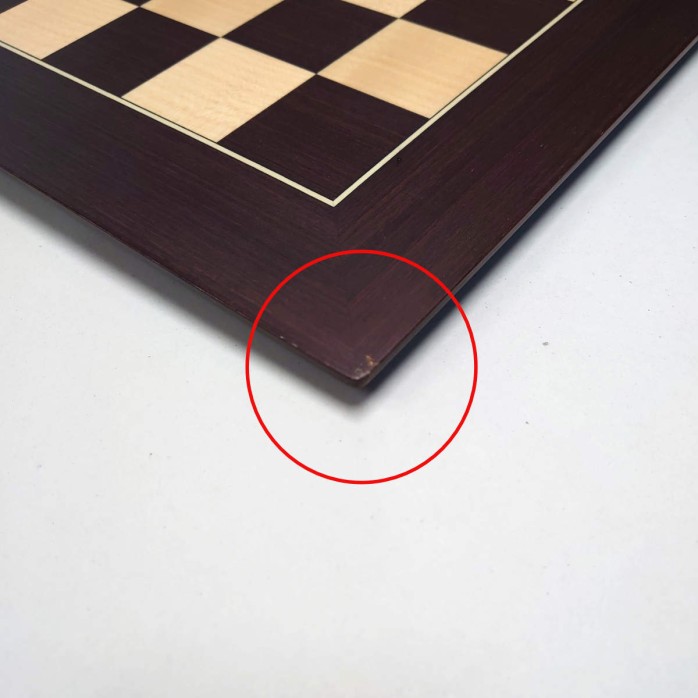 Tablero de ajedrez Wengue Barcelona Deluxe 50 mm - Outlet 02