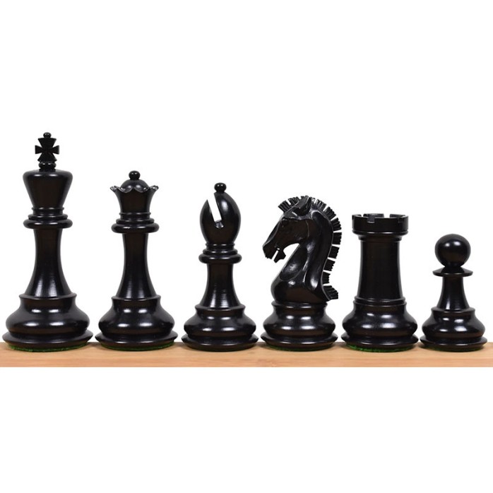 Wooden Chess Pieces Staunton 6 model Sheikh Ebonized