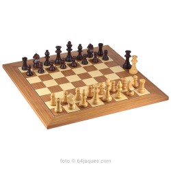 European Chess with Deluxe teak board...