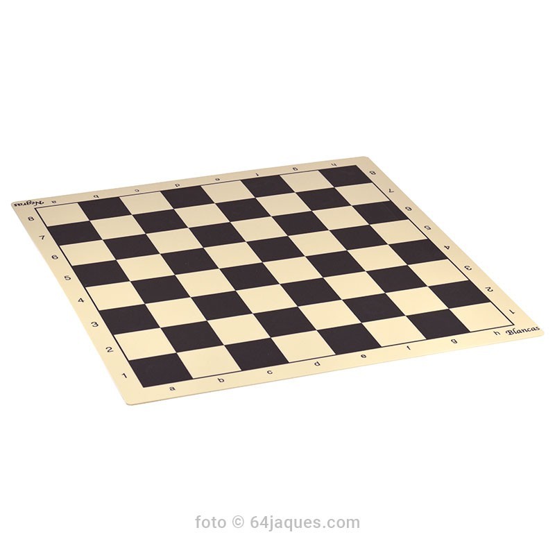 Rigid plastic chess board with 50mm squares