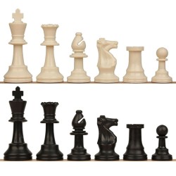 Staunton plastic chess pieces n.5 light