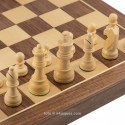 Foldable wooden chess set Plus Natural Games