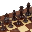Staunton Chess Set No.6 Sapelly Deluxe with European Pieces