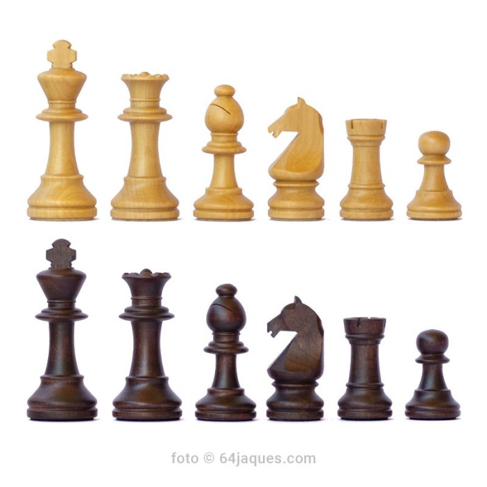 Staunton Chess Set No.6 Sapelly Deluxe with European Pieces