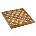 Wooden chess set for the visually impaired with 30mm pieces