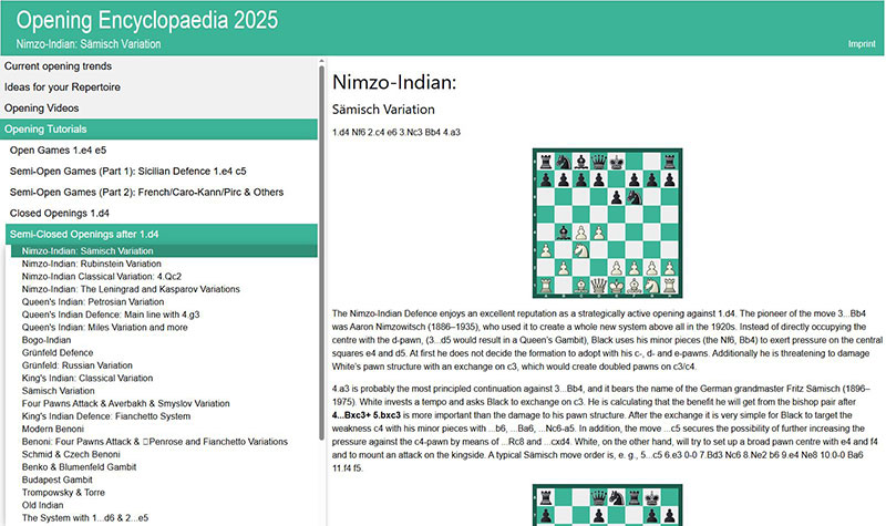 Captura 2: Opening Encyclopaedia 2025