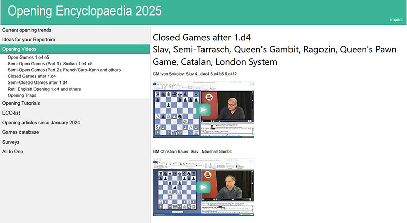 Captura 3: Opening Encyclopaedia 2025