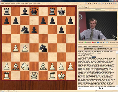 Imagen partida del tablero de ajedrez Tiviakov Maroczy 3